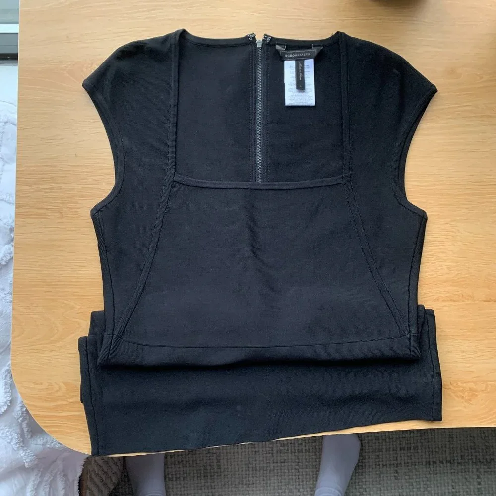 BCBGMaxAzria Black Bodycon Dress - Picture 3 of 4
